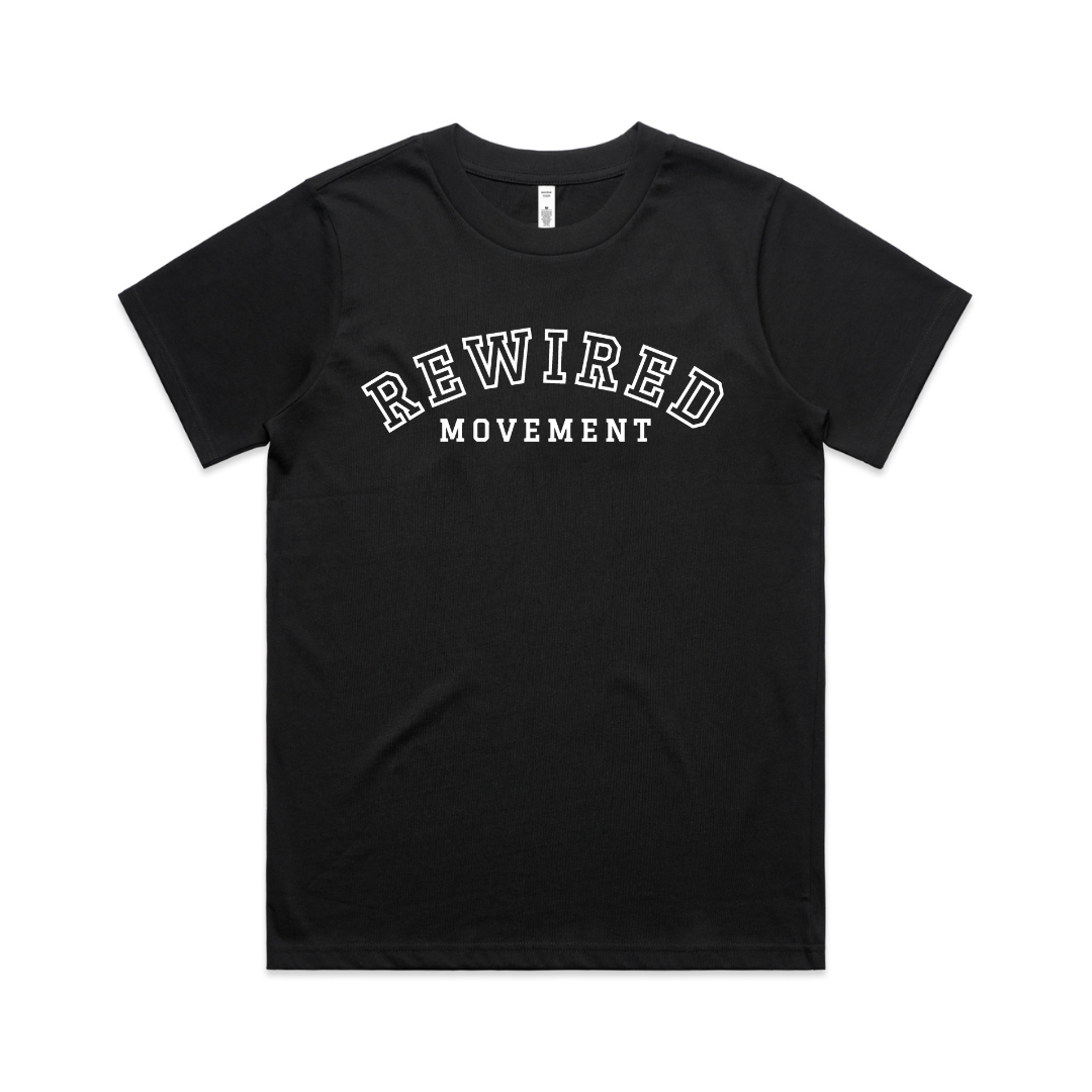 Rewired Varsity Relaxed Fit Tees (Ladies - AS Colour Classic Tee 4026)