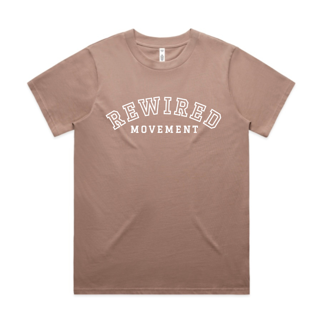 Rewired Varsity Relaxed Fit Tees (Ladies - AS Colour Classic Tee 4026)