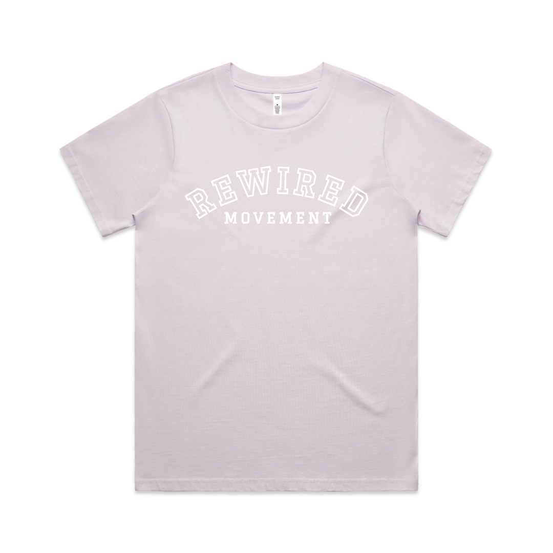 Rewired Varsity Relaxed Fit Tees (Ladies - AS Colour Classic Tee 4026)
