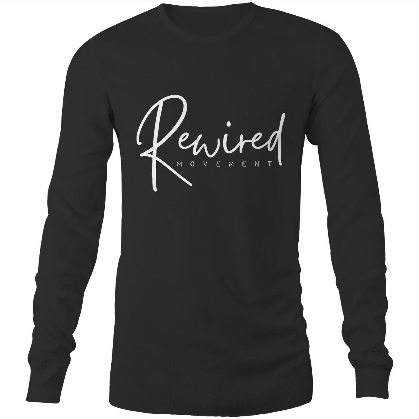 Rewired - Running Writing (AS Colour Base - Mens Long Sleeve T-Shirt)