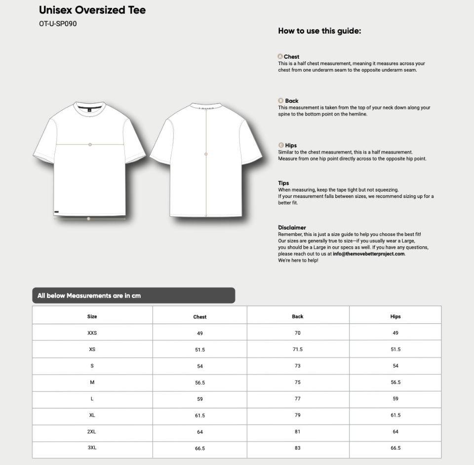 White Oversized Unisex Tee