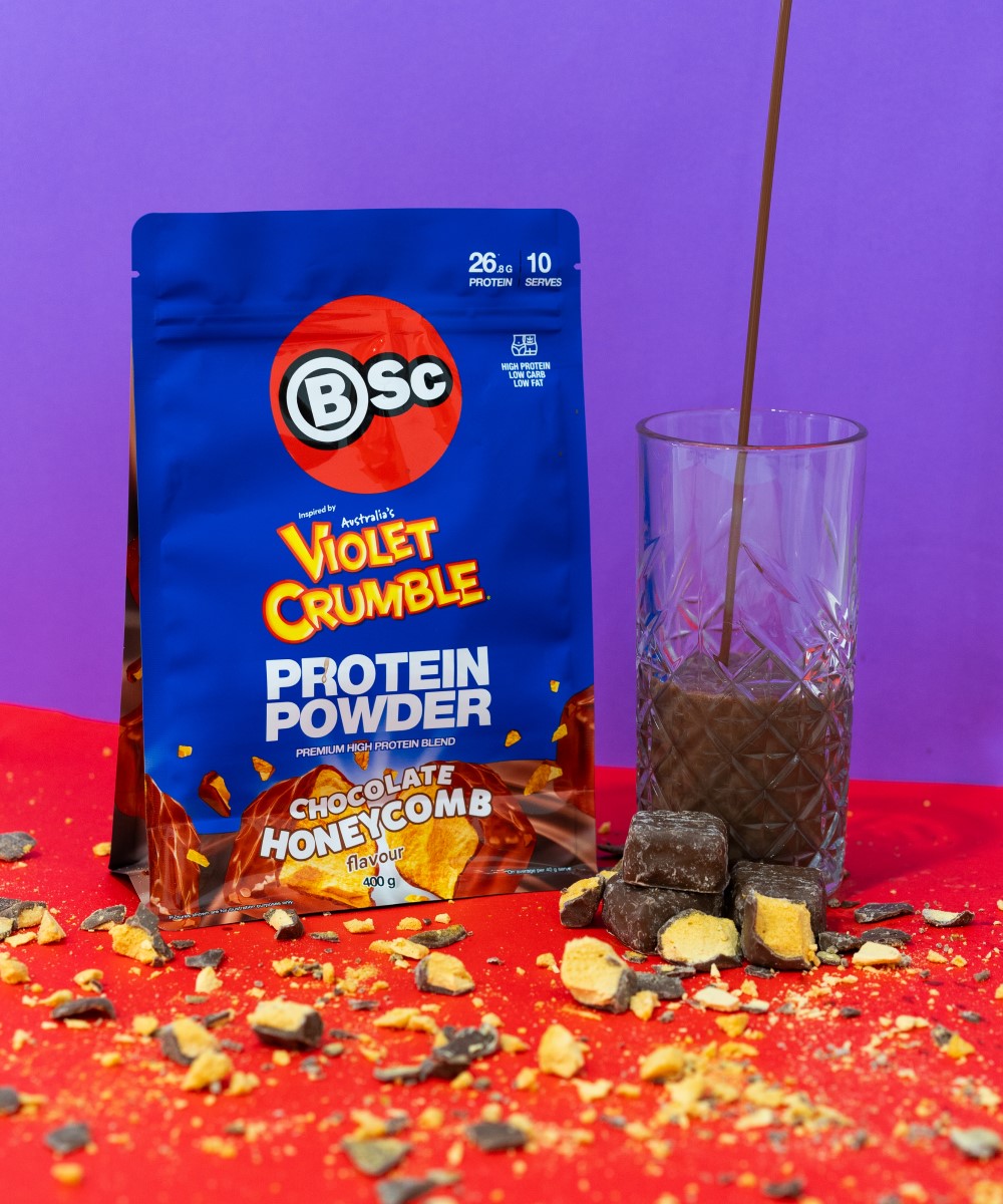 BSc x Violet Crumble Protein Powder