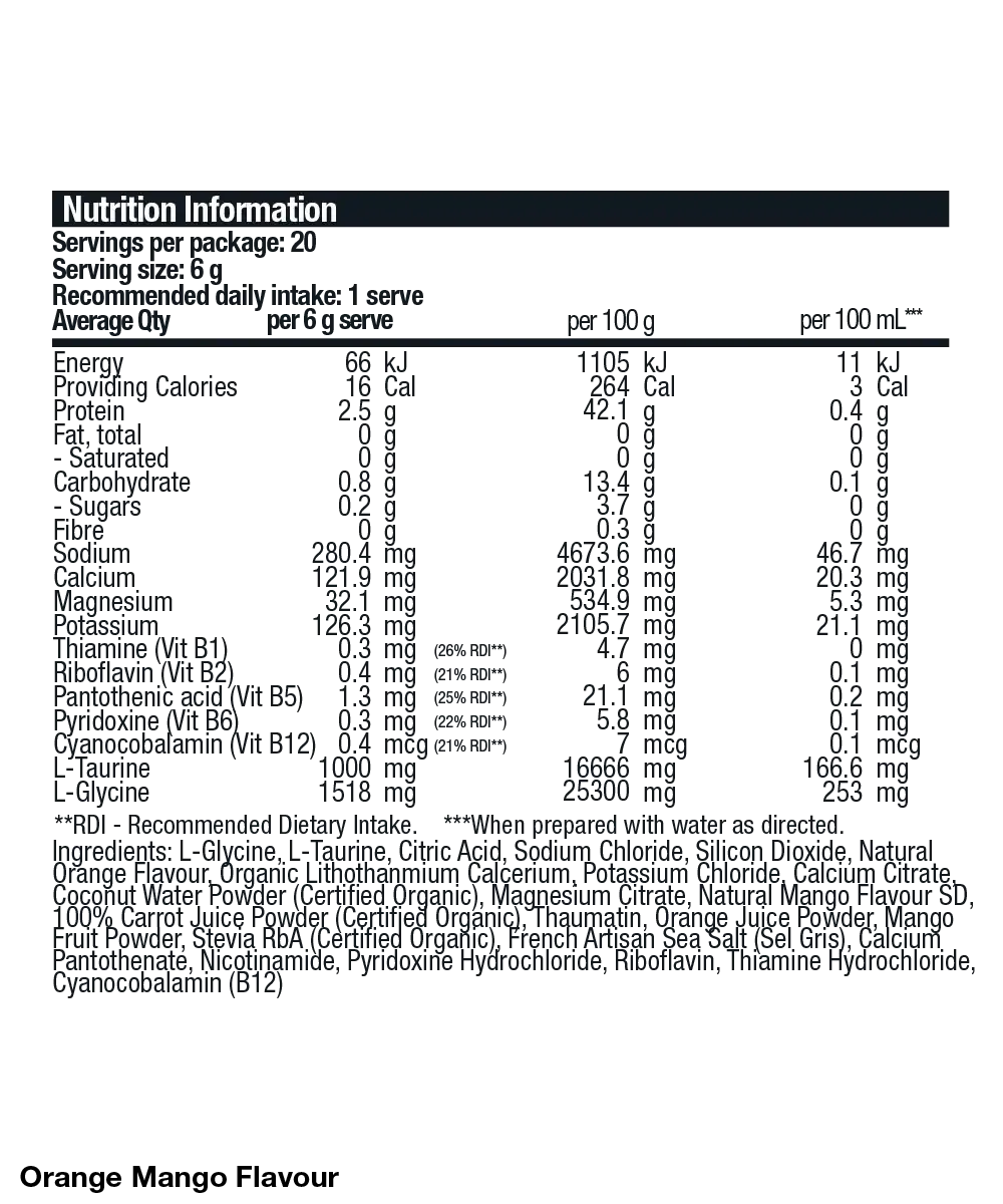 Electrolyte+ Hydration Mix