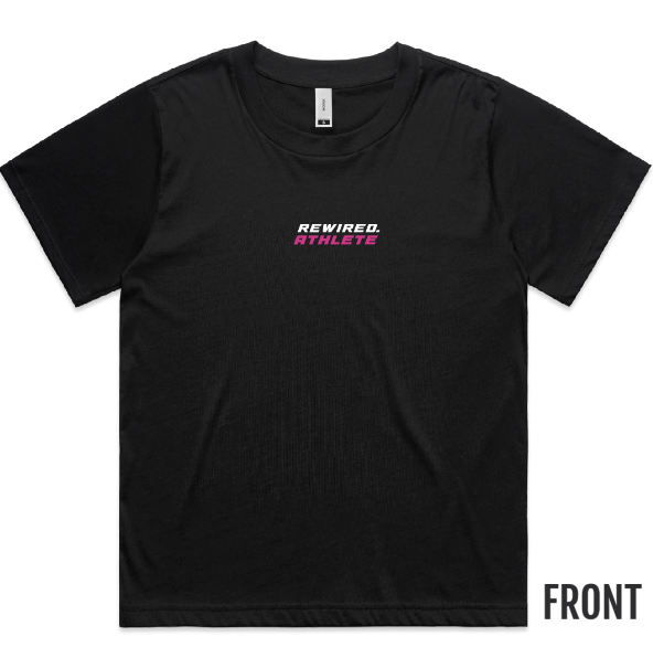 Womens Hybrid Athlete Tee - Black or White (AS Colour Martina Tee 4006)
