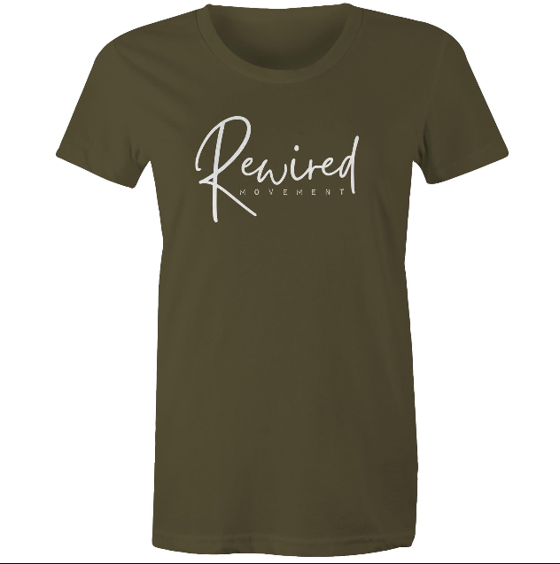 Women's Running Writing Tee - (AS Colour Women's Maple Tee 4001)