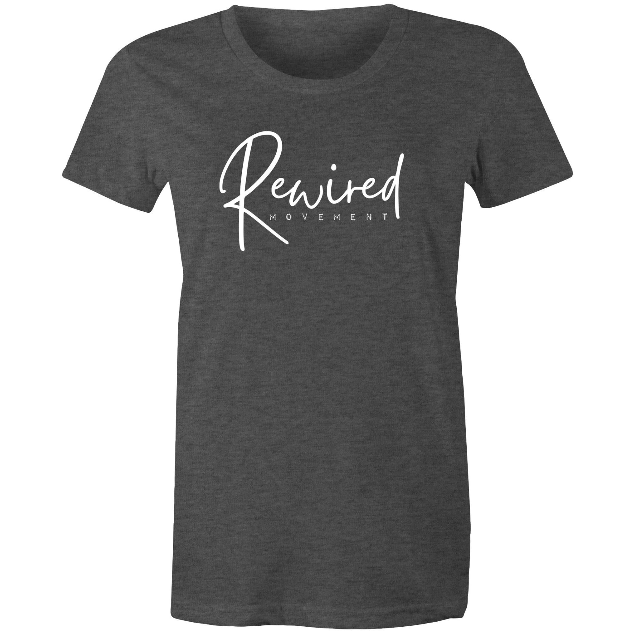 Women's Running Writing Tee - (AS Colour Women's Maple Tee 4001)