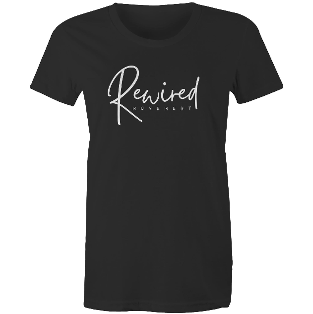 Women's Running Writing Tee - (AS Colour Women's Maple Tee 4001)