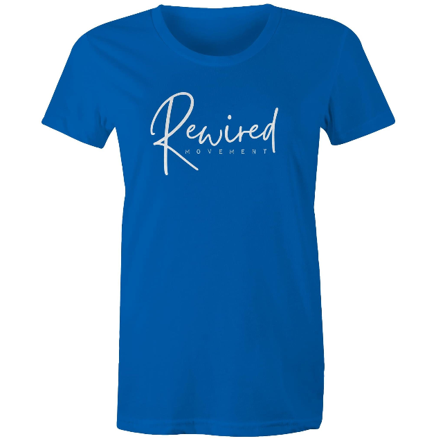 Women's Running Writing Tee - (AS Colour Women's Maple Tee 4001)