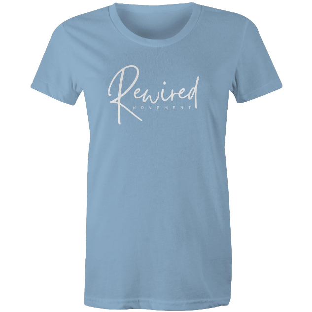 Women's Running Writing Tee - (AS Colour Women's Maple Tee 4001)