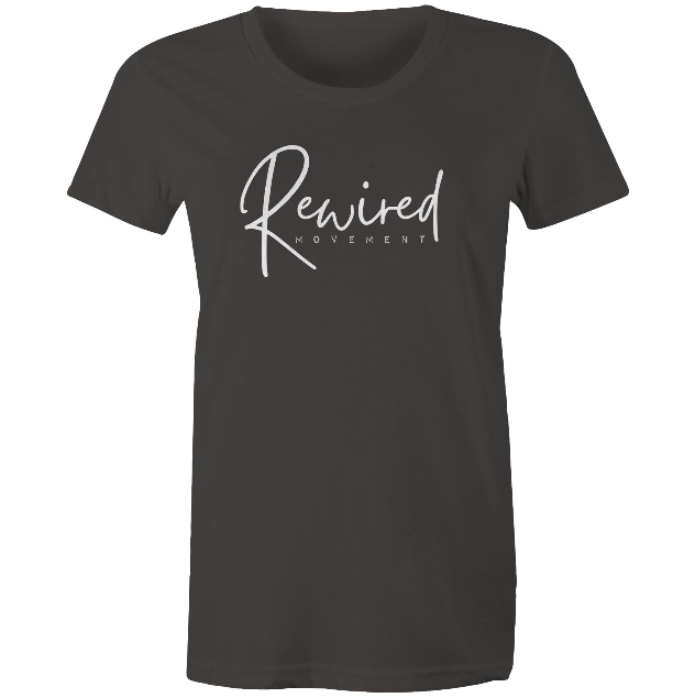 Women's Running Writing Tee - (AS Colour Women's Maple Tee 4001)