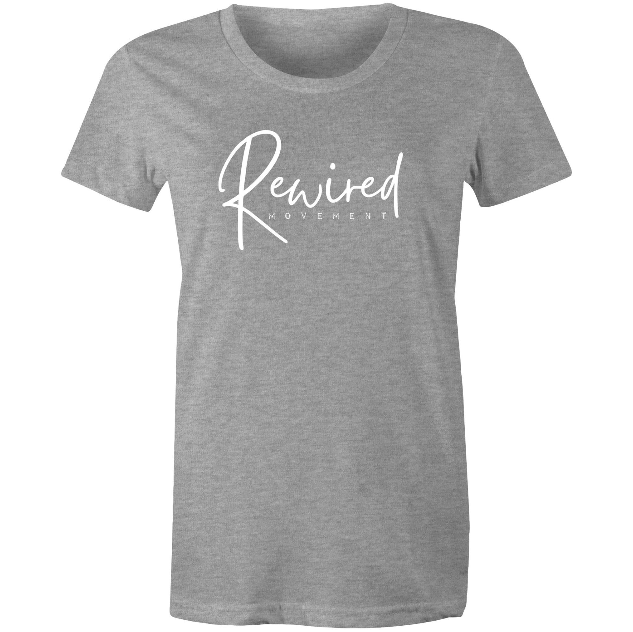 Women's Running Writing Tee - (AS Colour Women's Maple Tee 4001)