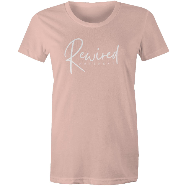 Women's Running Writing Tee - (AS Colour Women's Maple Tee 4001)