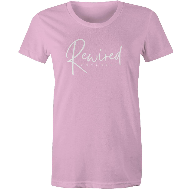 Women's Running Writing Tee - (AS Colour Women's Maple Tee 4001)