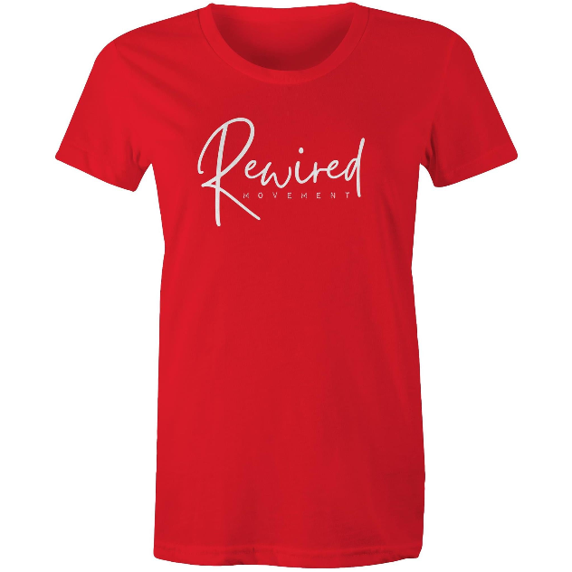 Women's Running Writing Tee - (AS Colour Women's Maple Tee 4001)