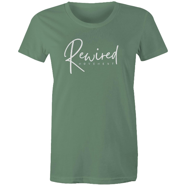 Women's Running Writing Tee - (AS Colour Women's Maple Tee 4001)