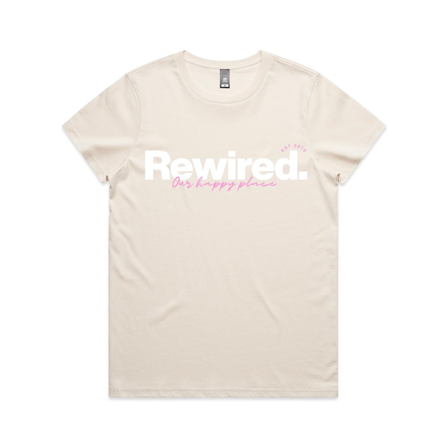 Our Happy Place (Pink) - AS Colour Women's Maple Tee
