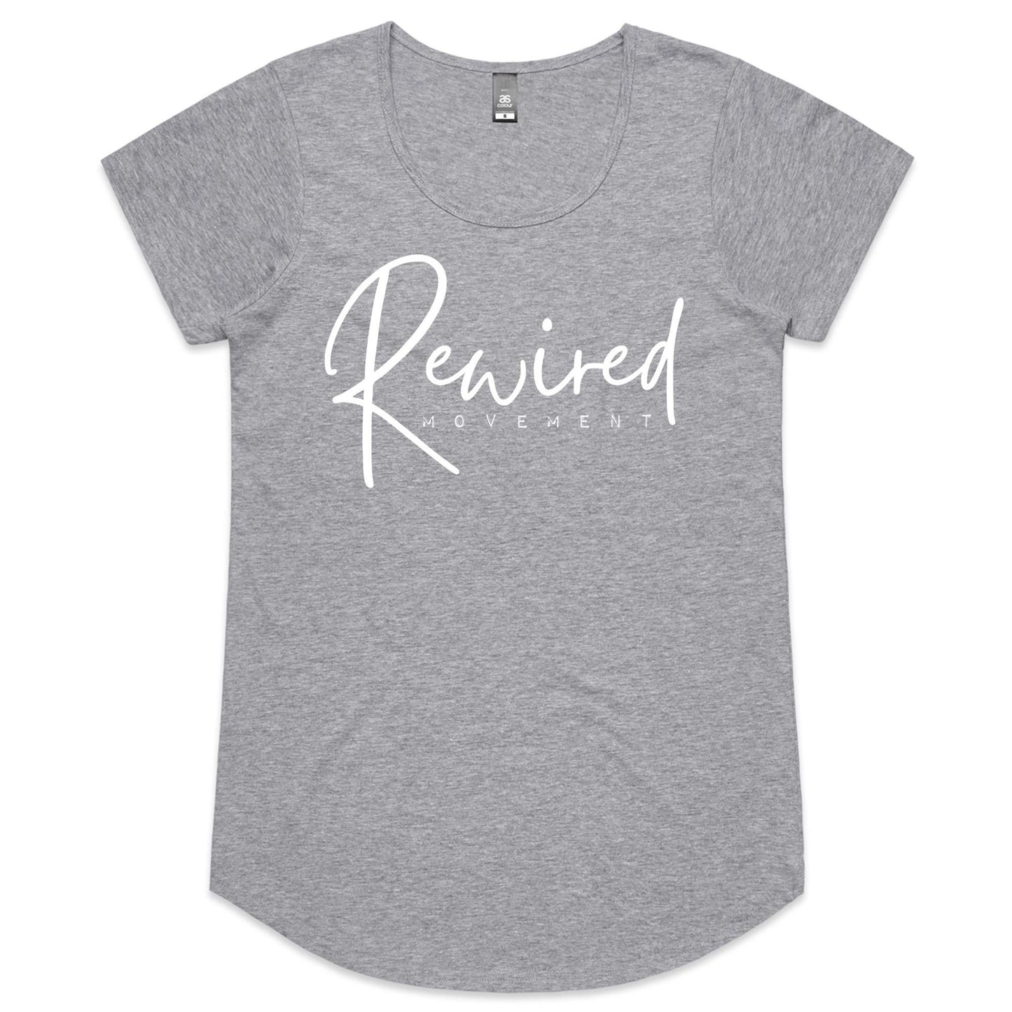 Rewired - Running Writing (AS Colour Mali - Womens Scoop Neck T-Shirt)