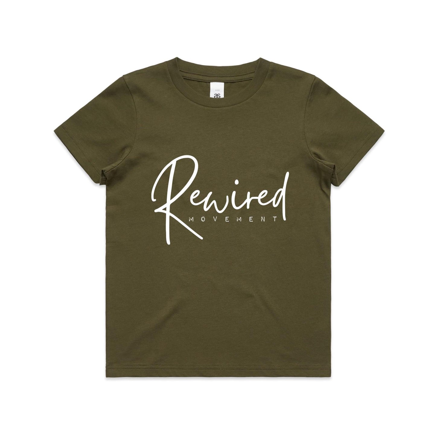 Kids - Rewired - Running Writing (AS Colour - Youth Staple Tee)