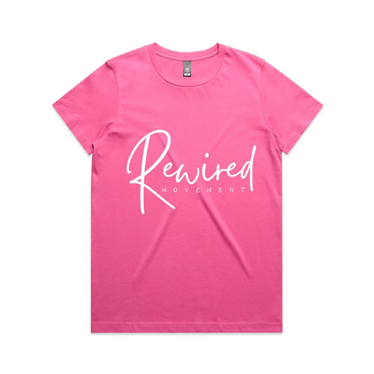 Rewired - Running Writing (AS Colour Women's Maple Tee)