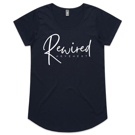Rewired - Running Writing (AS Colour Mali - Womens Scoop Neck T-Shirt)