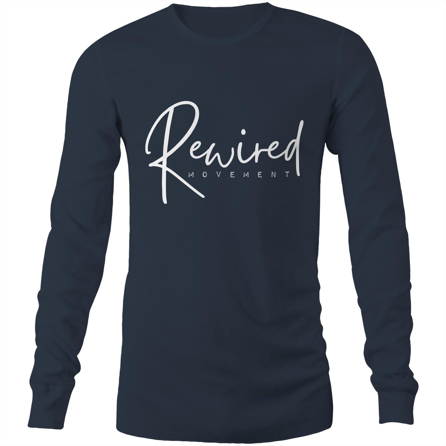 Rewired - Running Writing (AS Colour Base - Mens Long Sleeve T-Shirt)