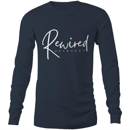 Rewired - Running Writing (AS Colour Base - Mens Long Sleeve T-Shirt)