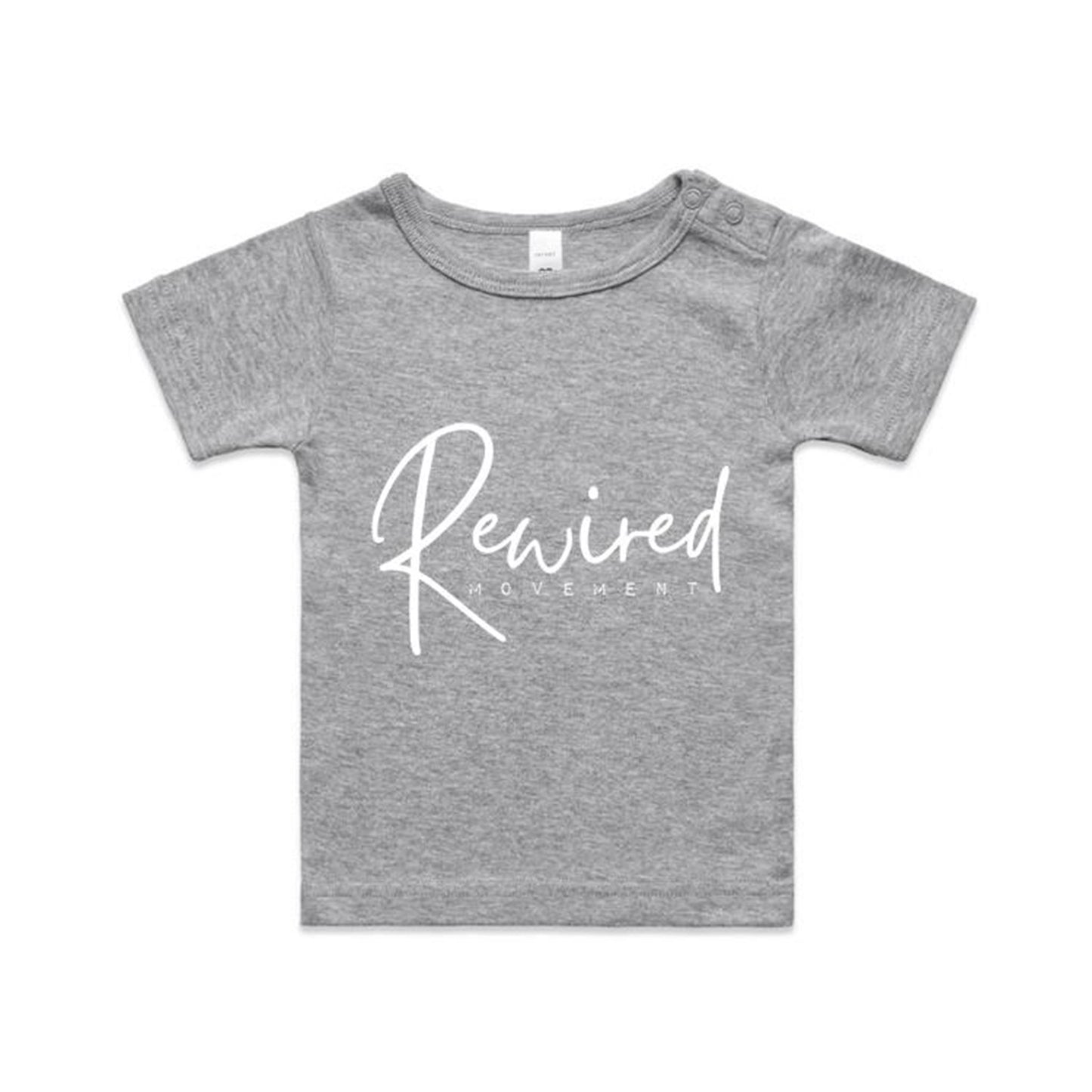 Baby - Rewired - Running Writing (AS Colour - Organic Infant Wee Tee)