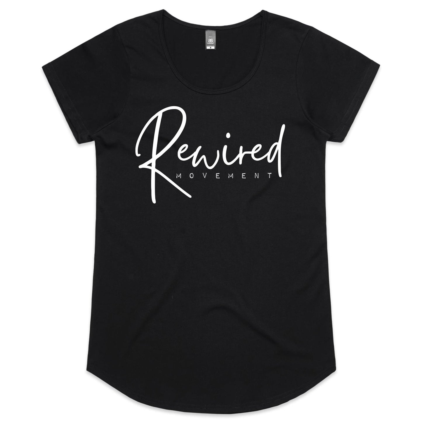 Rewired - Running Writing (AS Colour Mali - Womens Scoop Neck T-Shirt)