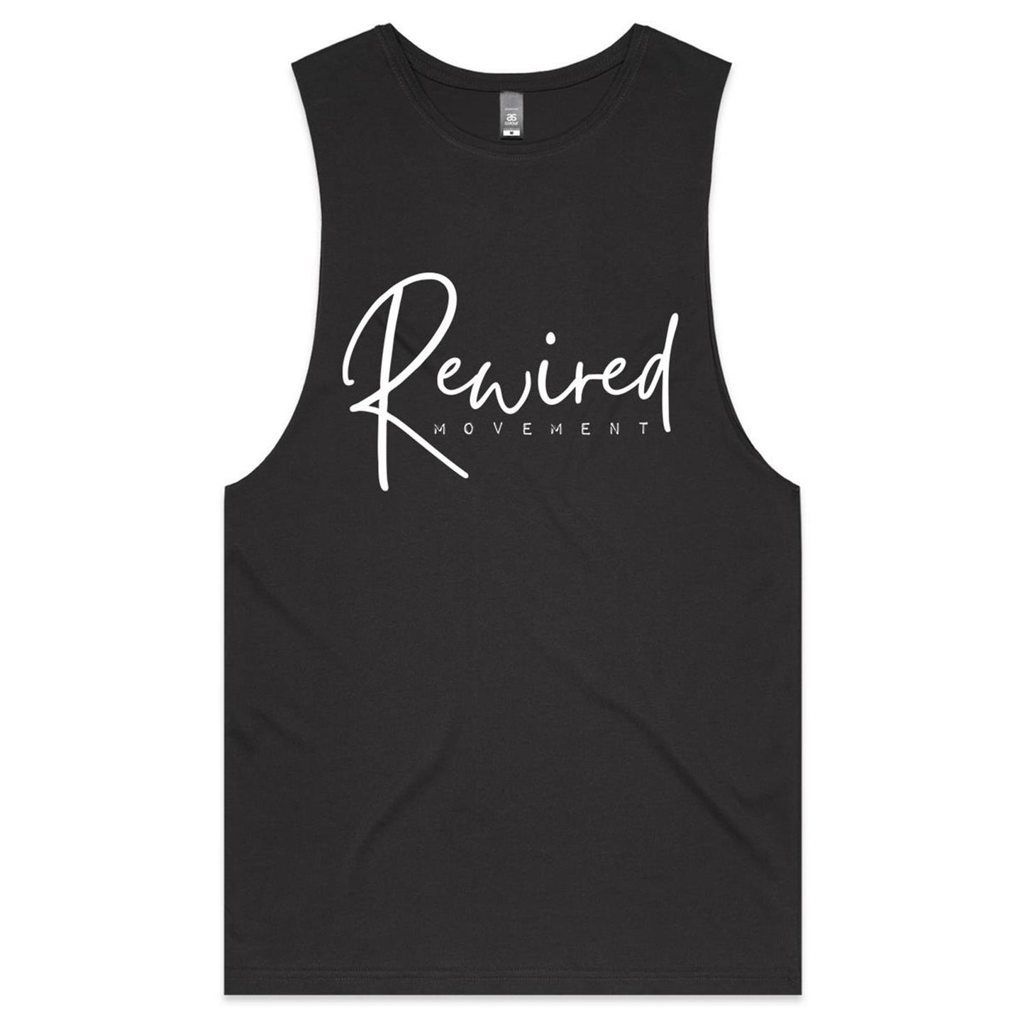 Rewired - Running Writing (AS Colour Barnard - Mens Tank Top Tee)