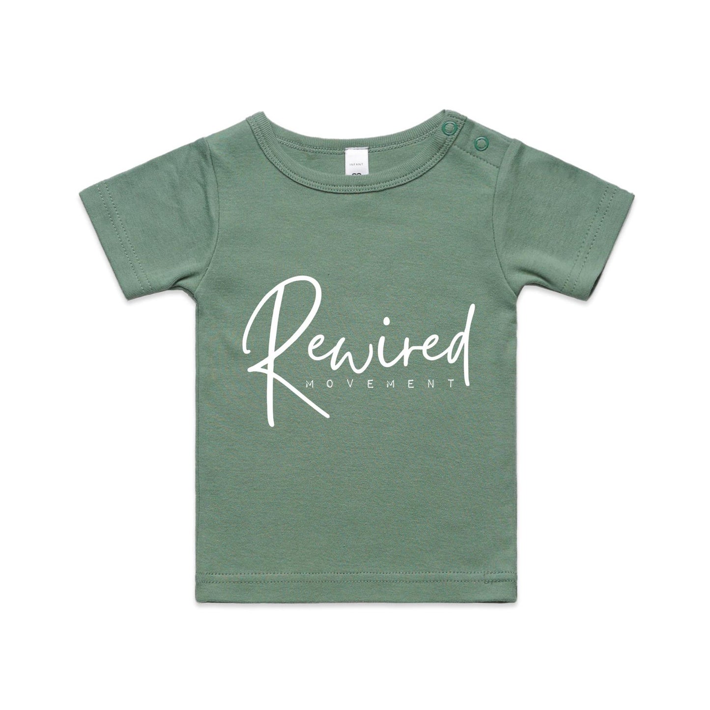 Baby - Rewired - Running Writing (AS Colour - Organic Infant Wee Tee)