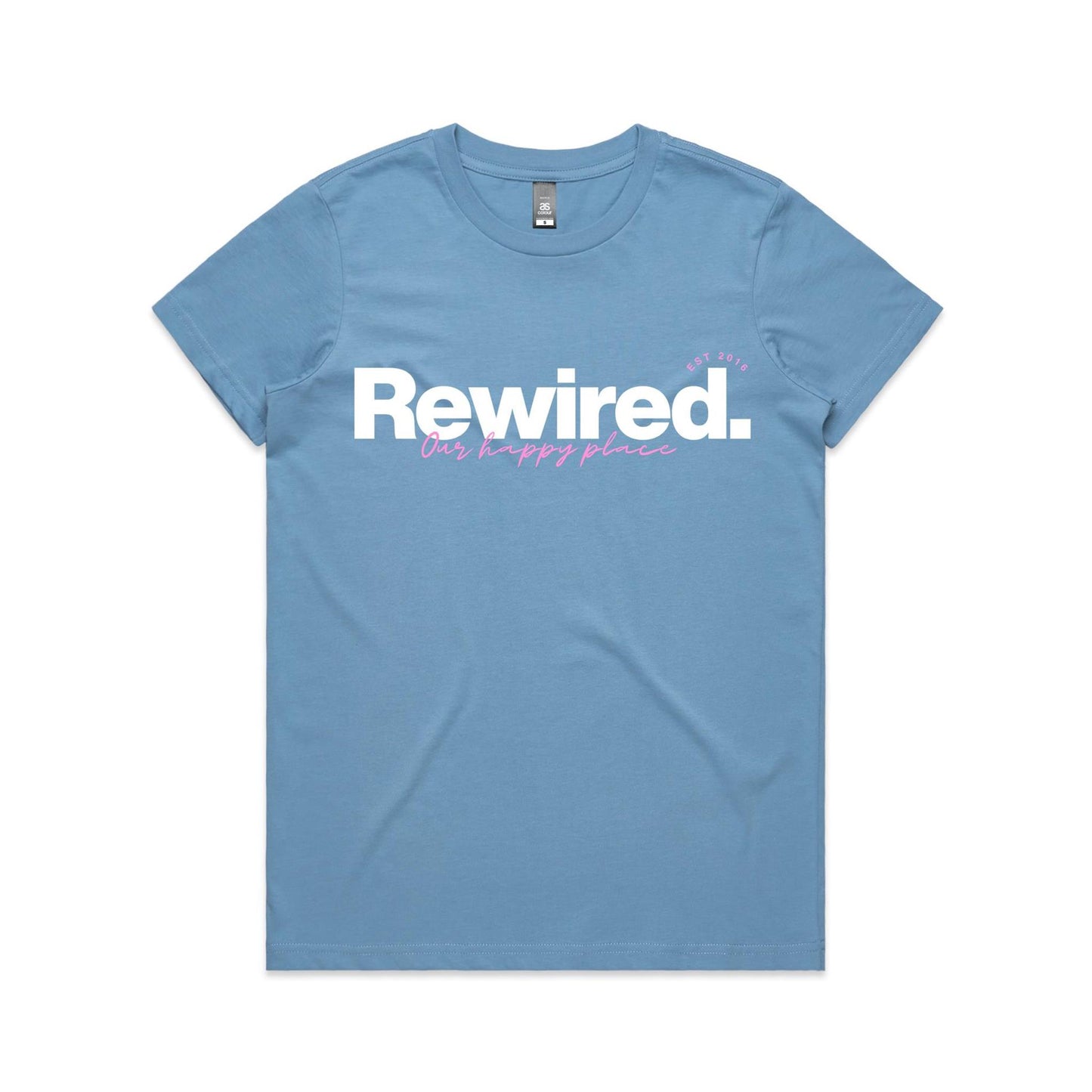Our Happy Place (Pink) - AS Colour Women's Maple Tee
