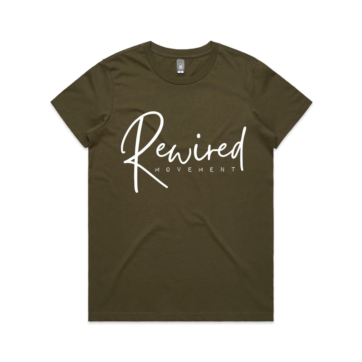 Rewired - Running Writing (AS Colour Women's Maple Tee)