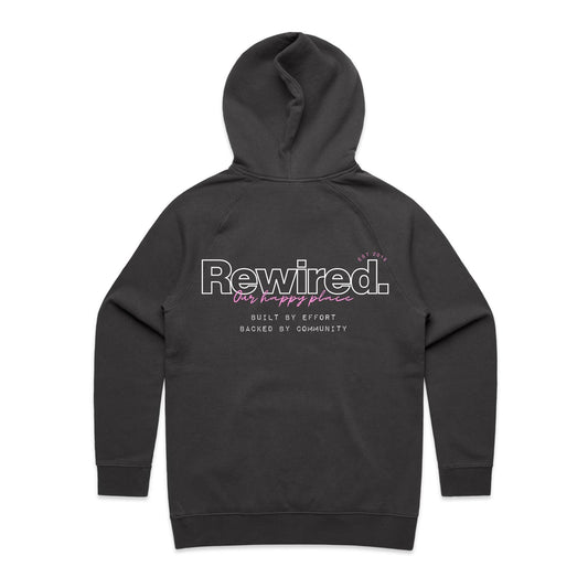 Our Happy Place Pink (front and back design) AS Colour - Women's Supply Hood