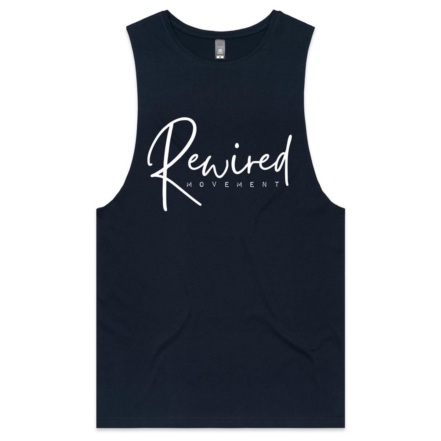 Rewired - Running Writing (AS Colour Barnard - Mens Tank Top Tee)
