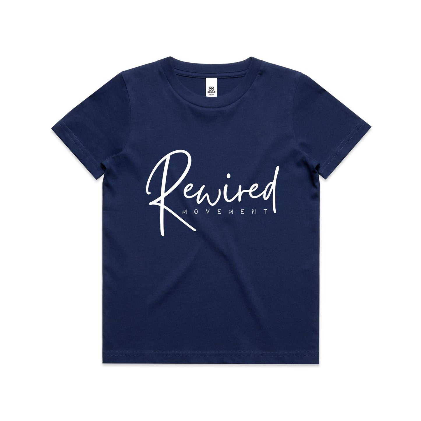 Kids - Rewired - Running Writing (AS Colour - Youth Staple Tee)