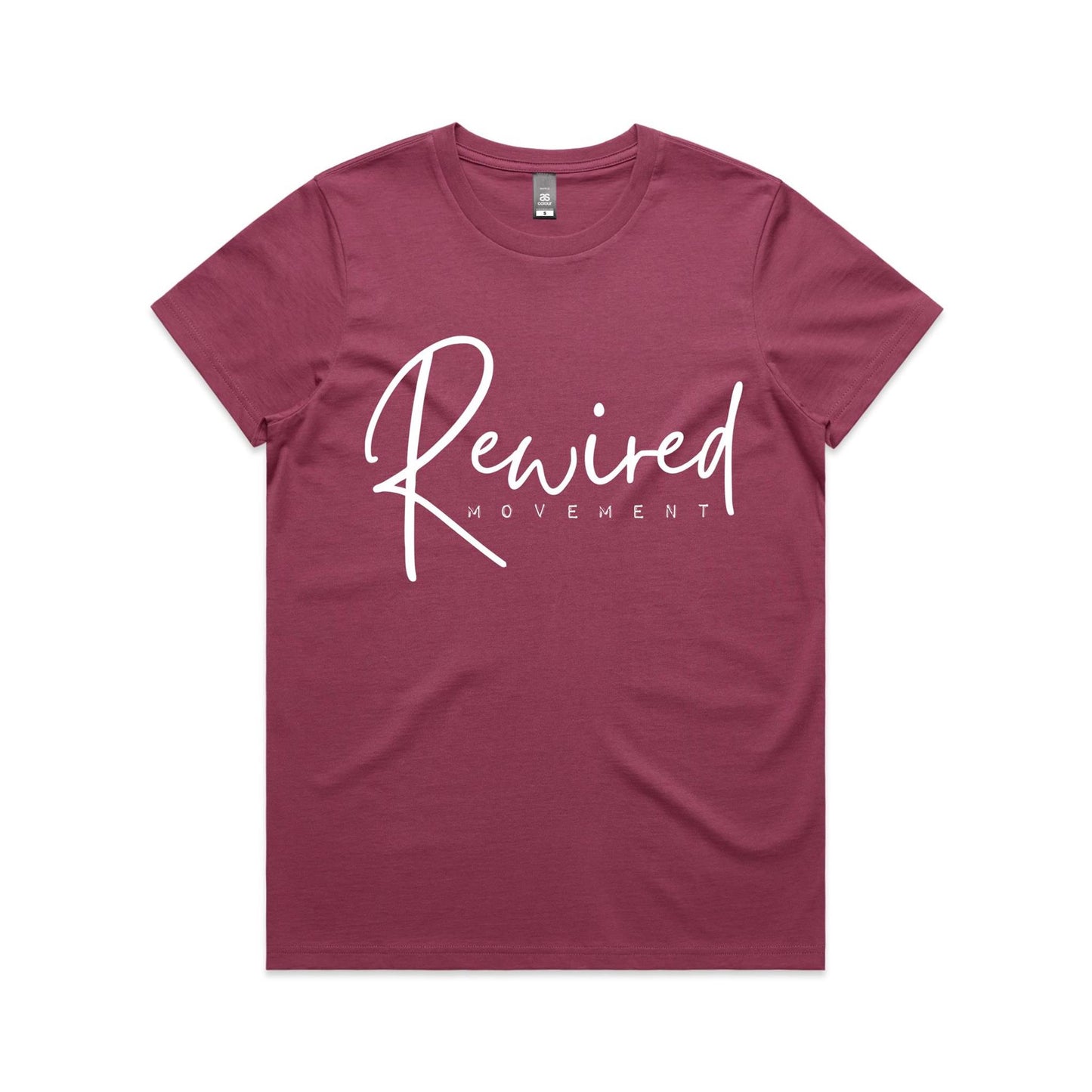 Rewired - Running Writing (AS Colour Women's Maple Tee)