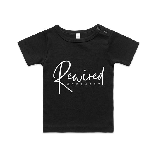 Baby - Rewired - Running Writing (AS Colour - Organic Infant Wee Tee)