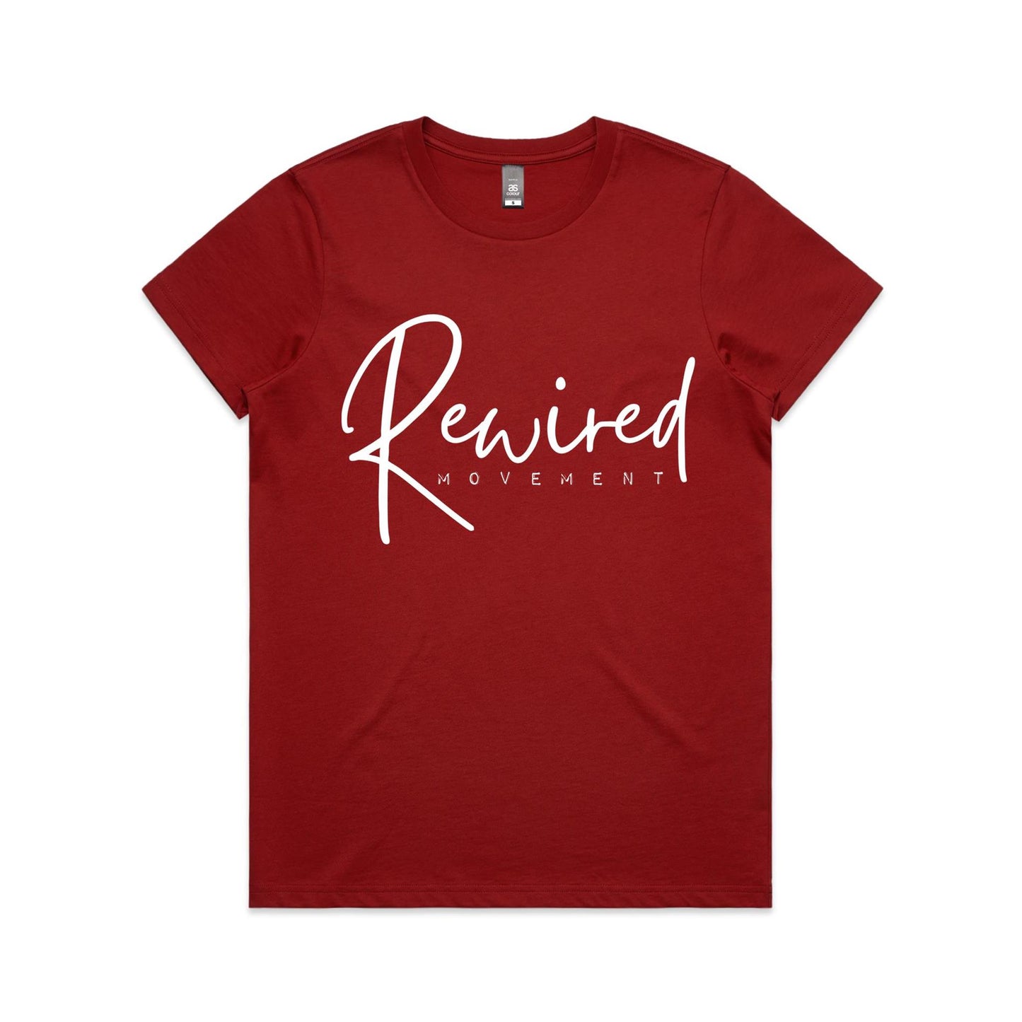Rewired - Running Writing (AS Colour Women's Maple Tee)