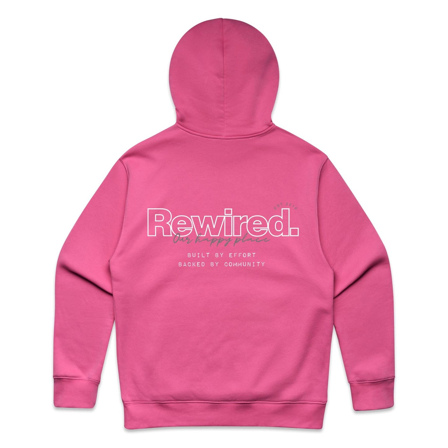 Rewired Our Happy Place Grey (AS Colour Relax Hood - Unisex)