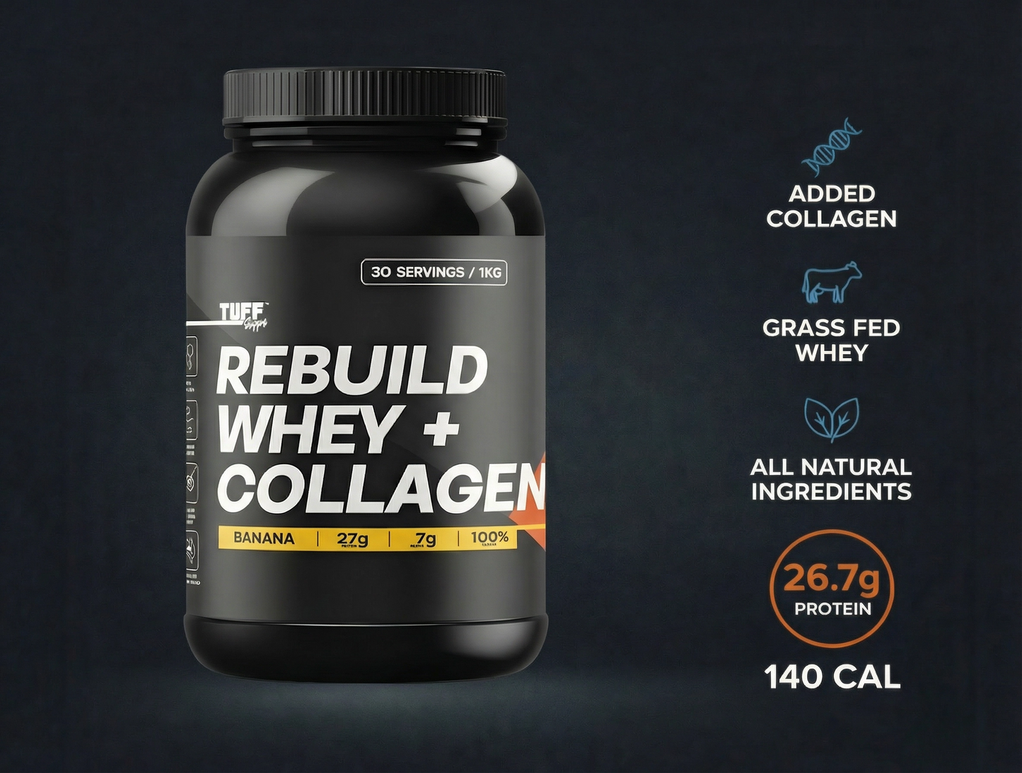 Rebuild Whey and Collagen | Grass-fed