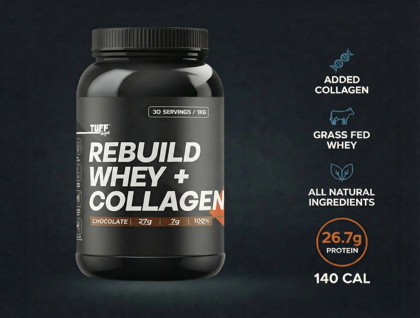 Rebuild Whey and Collagen | Grass-fed