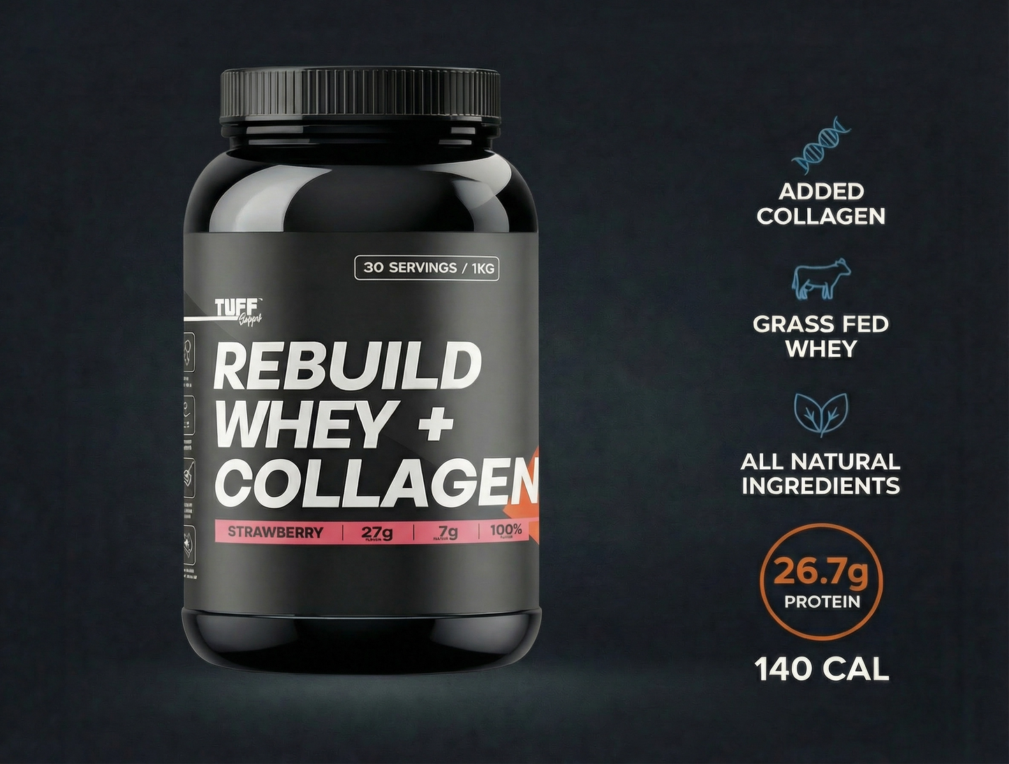 Rebuild Whey and Collagen | Grass-fed